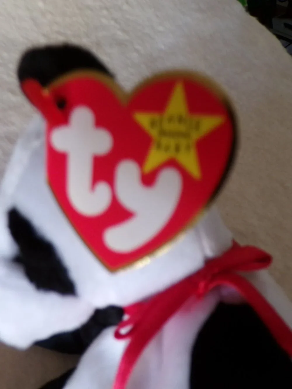 Ty Beanie Baby FORTUNE the Panda Bear 1997 NEW MWMTs Stuffed Animal Toy